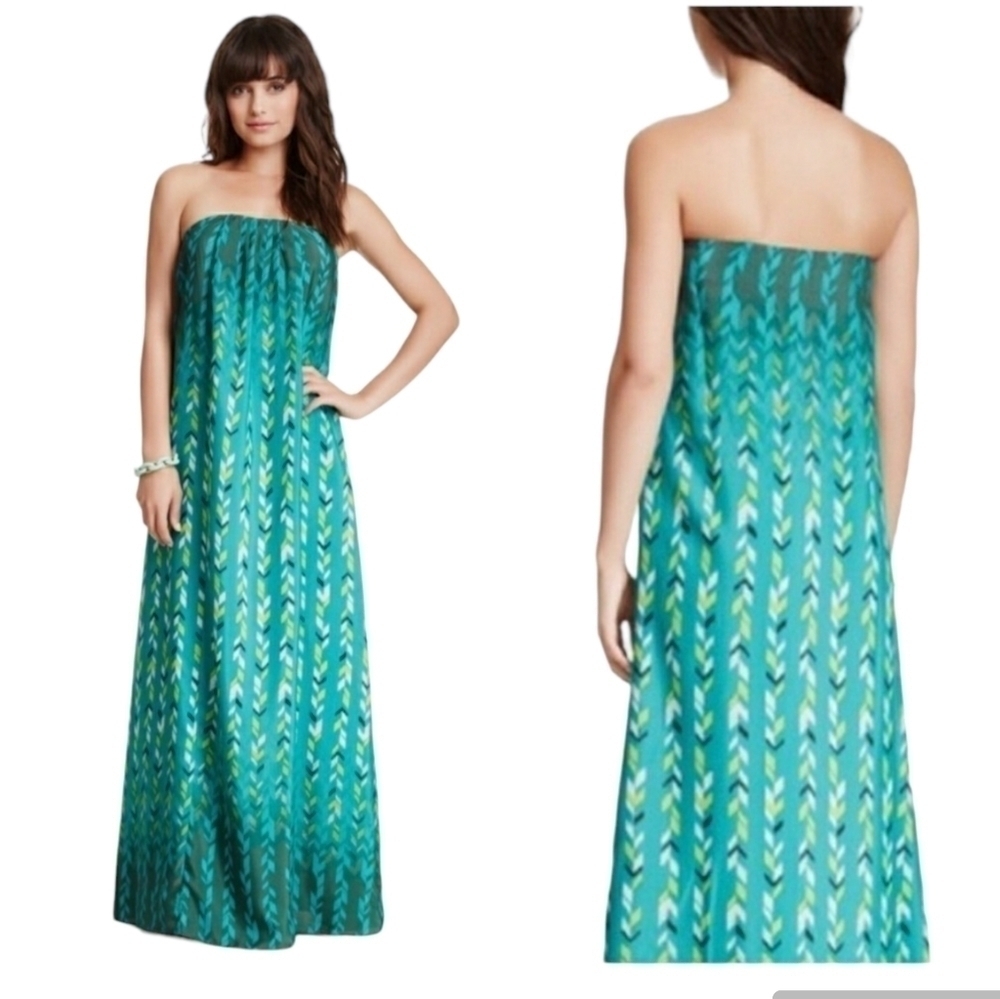 Lovers + FRIENDS Palm Springs Strapless Maxi Dress, Size M